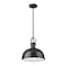Z-Lite Melange Pendant, 1-Light, 13.25 In.W x 13 In.H, Matte Black/Matte Black 725P12-MB - alternate 3